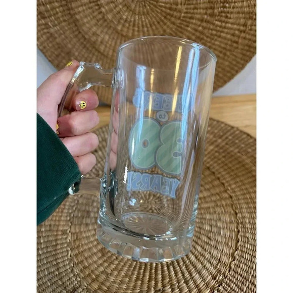 Cheers to 30 Years Glass beer stein - Picture 5 of 6